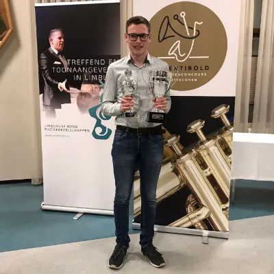 max hubens winnaar 1e divisie en wisselbeker 1