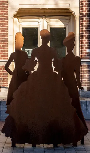 museum van de vrouw beeld aan de plats