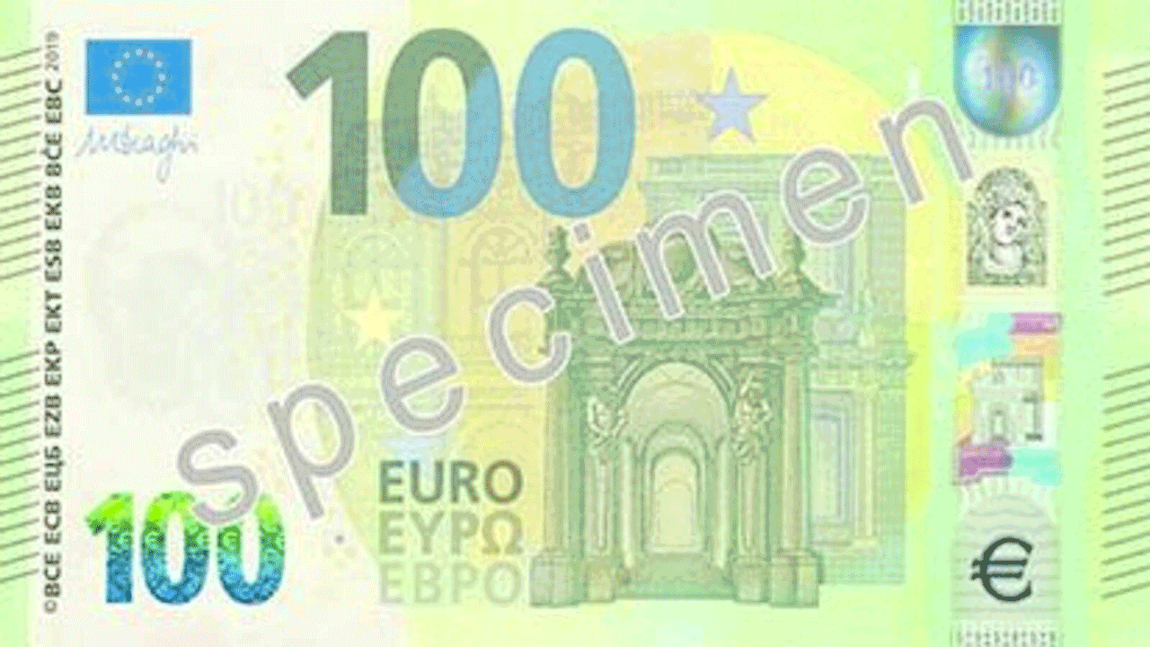nieuwe 100 en 200 euro biljetten animatie