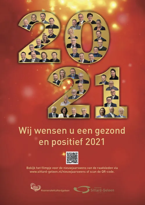 nieuwjaarswens raad en college affiche 2021
