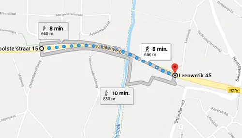 omleidingsroute n276 fietsersbrug