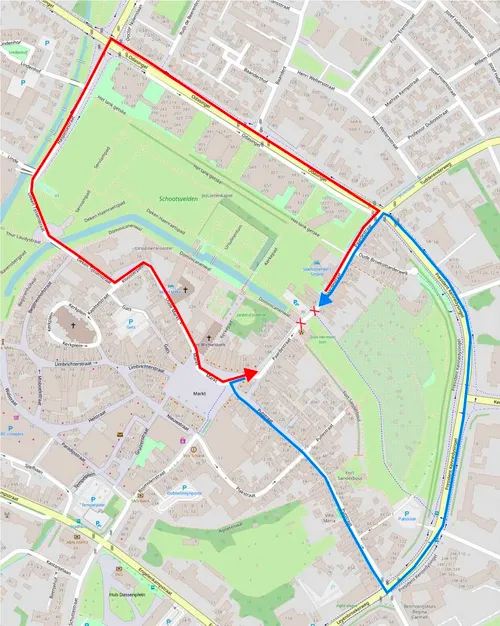 omleidingsroutes werkzaamheden water in de gracht