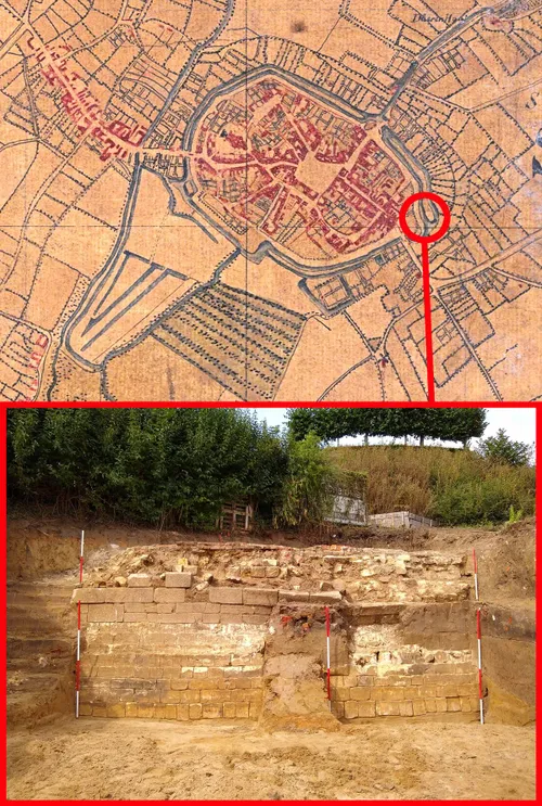 opgraving stadsgracht bij fort sanderbout
