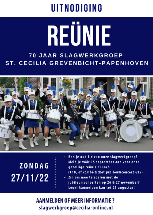 reucc88nie slagwerkgroep affiche
