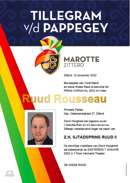 ruud rousseau prins ruud ii sittard