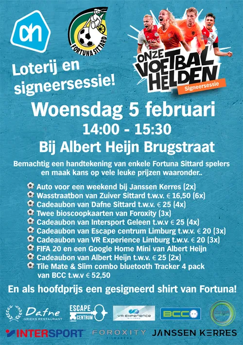 signeersessie fortuna sittard bij ah brugstraat