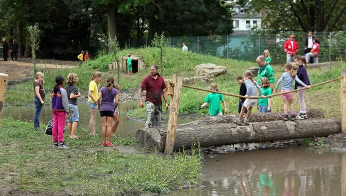 stadsspeelbos sjabolleke op openingsdag in 2013