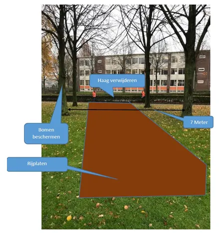tijdelijke in en uitrit werkverkeer