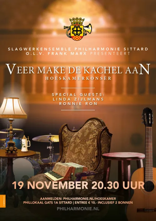 veer make de kachel aan posters hoeskamer