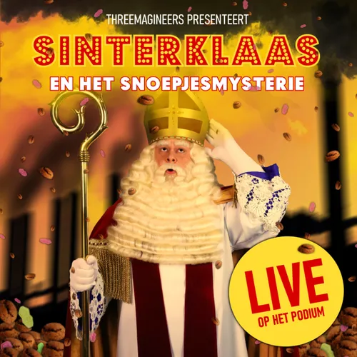 vierkant poster sinterklaas het snoepjesmysterie
