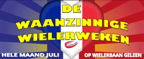 waanzinnige wielerweken wielerbaan geleen banner