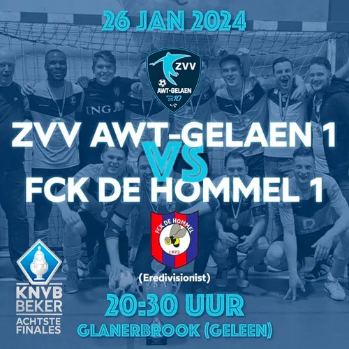wedstrijdaffiche zvv awt gelaen fck de hommel