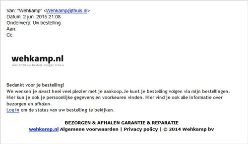 wehkamp phishingmail