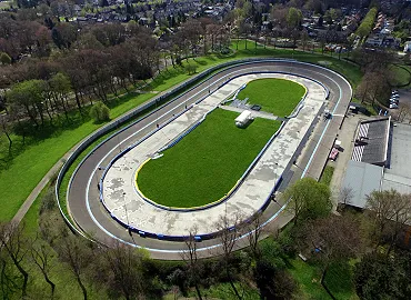 wielerbaan geleen knwu luchtfoto