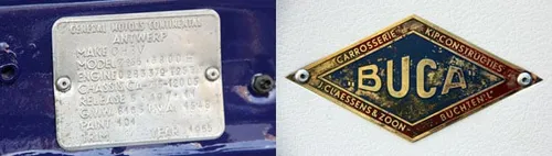 buca en chassisplaatje