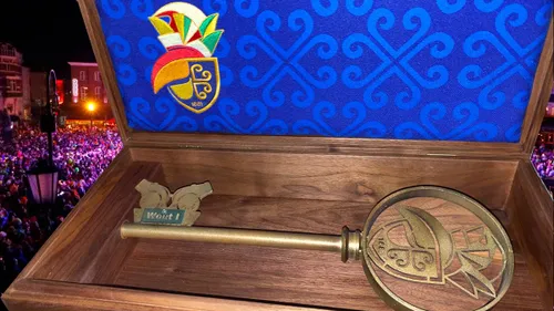 De fraaie stadssleutel van Sittard.