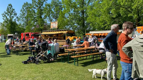 Aangenaam verpozen in de ochtendzon.