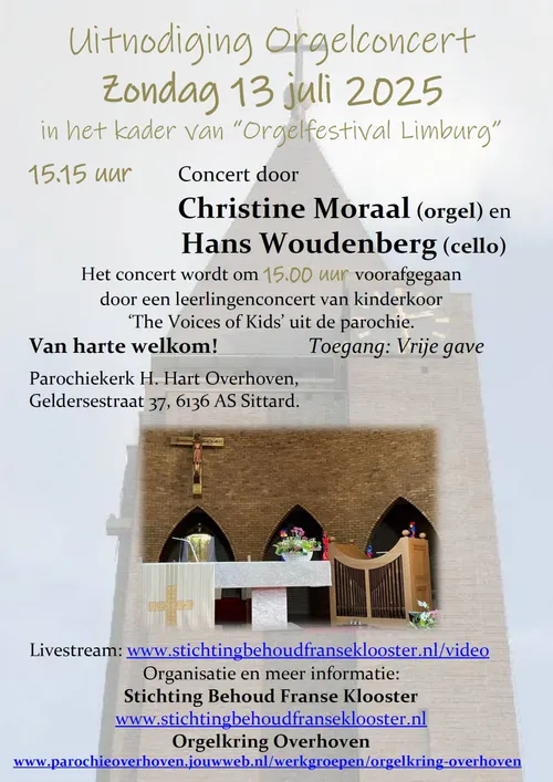 affiche orgelconcert 13 juli 2025