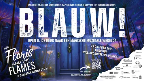 Jubileumconcert Blauw! - Presentatie