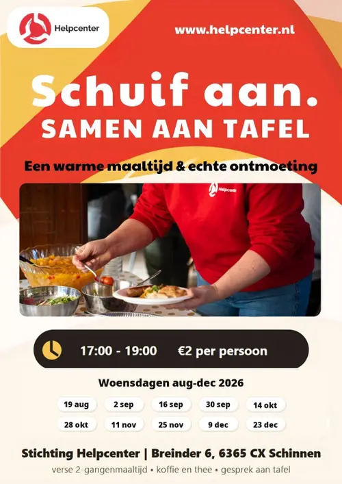 Samen aan tafel 2026 termijn 2 hoog