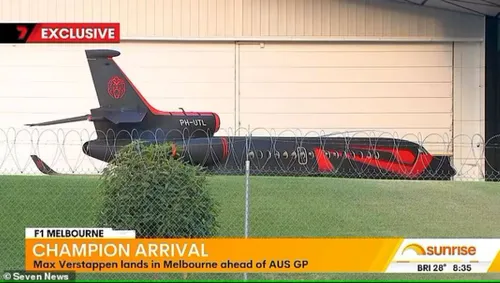 <i>Max Verstappens jetfly befinder sig netop nu i Melbourne</i>