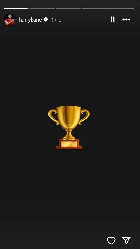 Harry Kane trofæ Instagram