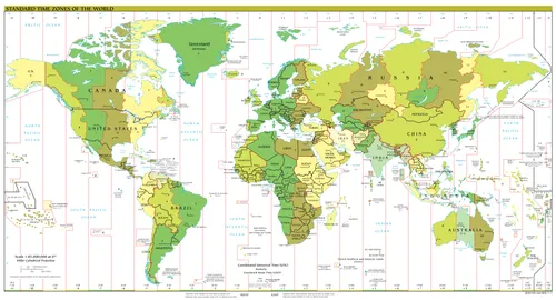 standard time zones of the world1