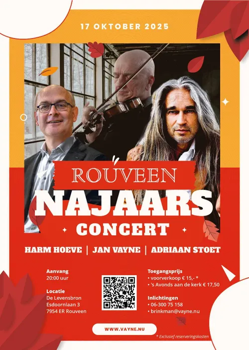Poster Najaarsconcert Rouveen