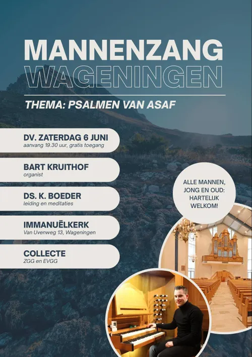 Poster Mannenzang Wageningen