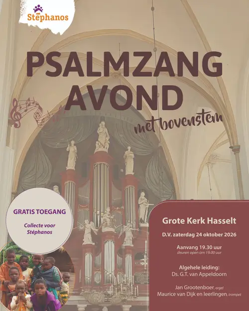 Stephanos psalmzangavond poster 2026