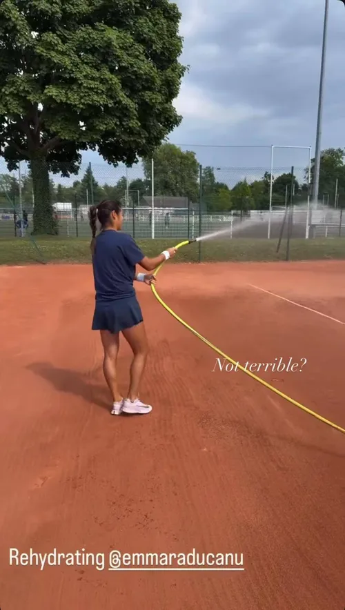 Emma Raducanu's Instagram stories.