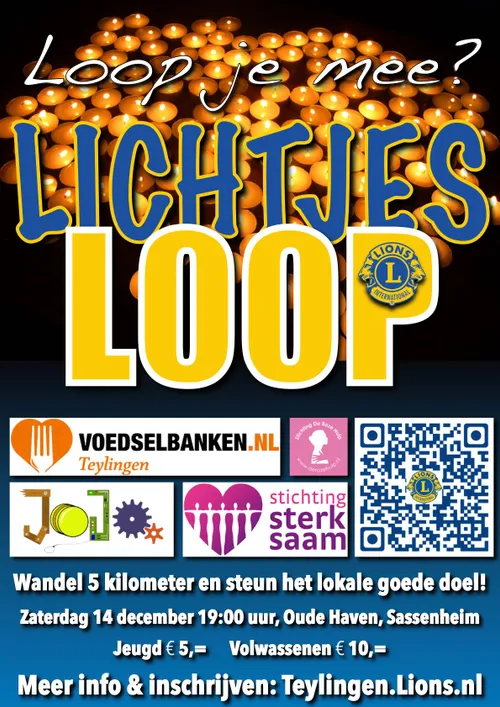 lichtjesloop lopen met lichtjes 2024