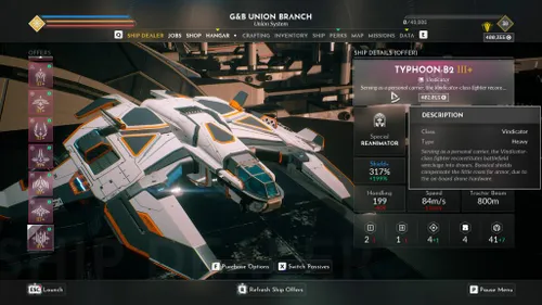 everspace 2 ship dealer vindicator 1024x576