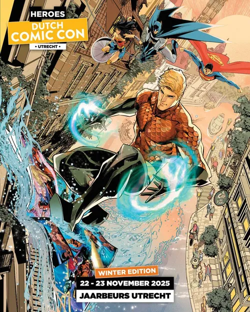 Officiele poster Heroes Dutch Comic Con Winter 2025