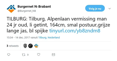 vermissing alpenlaan burgernet