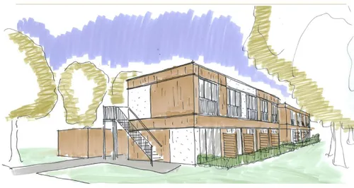 schetsontwerp 2 benesserlaan uitgeest