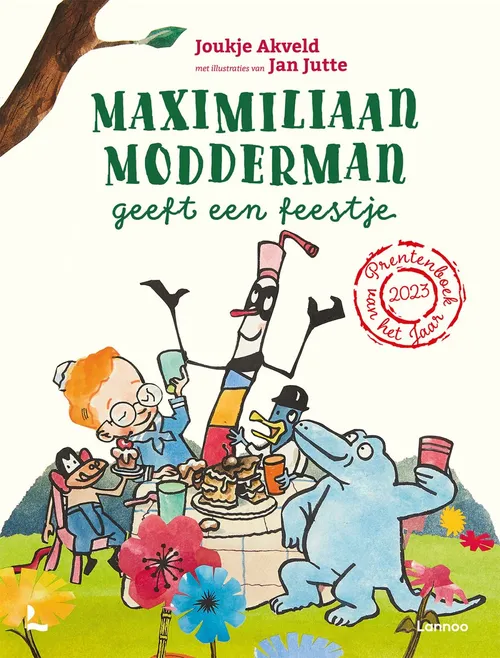 cover maximiliaan modderman geeft een feestje prentenboek vh jaar 2023 912x1200 1
