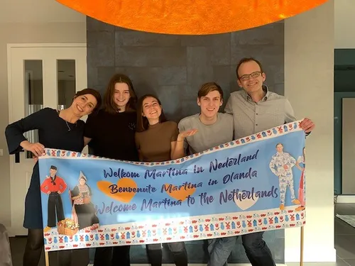 evan martina met gastgezin