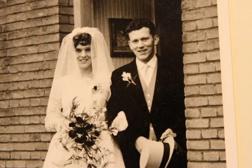 trouwfoto echtpaar fisser