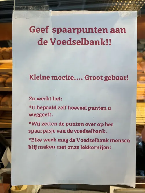 voedselbank spaarpunten