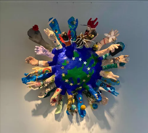 Kunstwerk Samen staan we sterk
