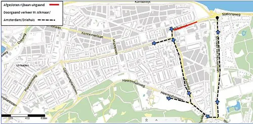 ernstige verkeershinder de noostraat in ijmuiden afbeelding 2