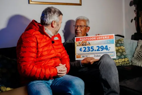 roy wint prachtig bedrag in de postcode loterij