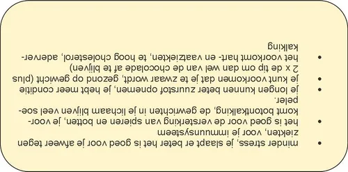 tekstblok gezondheid en bewegen