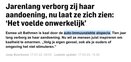 Op 17 mei hebben titels van DPG Media de naam Janouk vervangen door Esmee of het titel verwijderd.