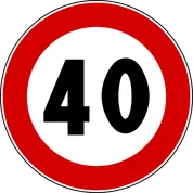 2000px italian traffic signs limite di velocitc3a0 40svg