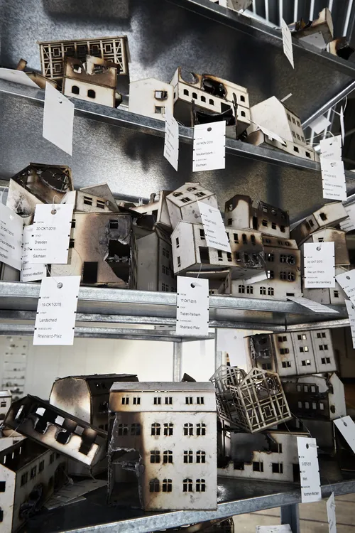 detail van installatie thomas stratmann 20 januari 2019 in nm kamp vught copyright design academy eindhoven foto femke rijerman