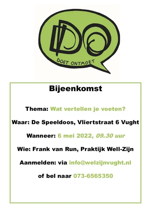 flyer wat vertellen je voeten 6 mei 2022