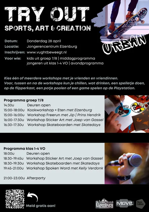 poster achterkant meivakantie