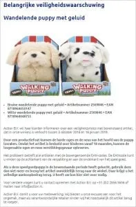 recall action wandelende puppy 197x300